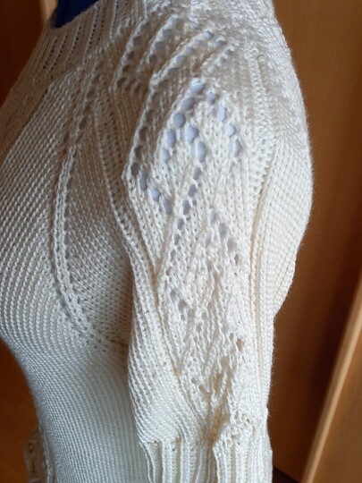 Anleitung RVO-Ajour-Pulli / Shirt  "Baltrum" Größe S-XXXXL