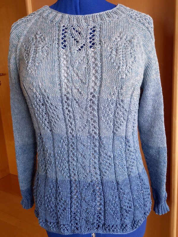 Anleitung RVO-Ajour-Pulli "Sylt" Größe S-XXXXL - Bild 3