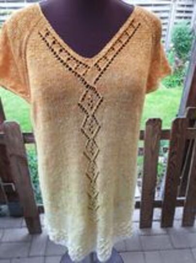 Anleitung RVO-Ajour-Pulli "Trischen" mit V-Ausschnitt, Größe S-XXXXL