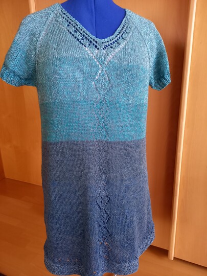 Anleitung RVO-Ajour-Pulli "Trischen" mit V-Ausschnitt, Größe S-XXXXL