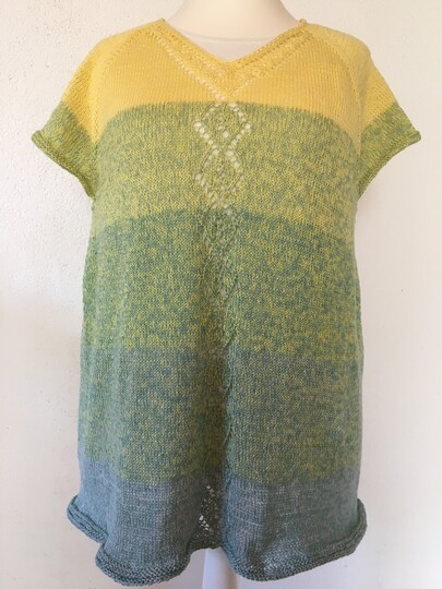 Anleitung RVO-Ajour-Pulli "Trischen" mit V-Ausschnitt, Größe S-XXXXL