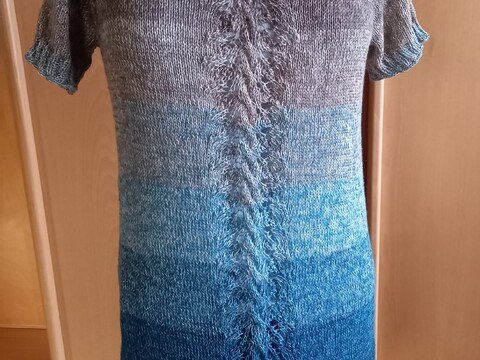 Anleitung RVO-Ajour-Pulli "Norddeich" mit V-Ausschnitt, Größe S-XXXXL