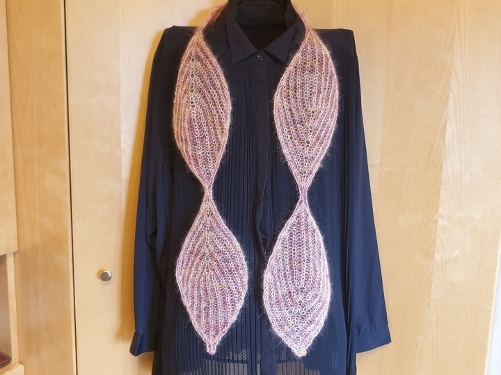 Strickanleitung Sommerschal Blatt