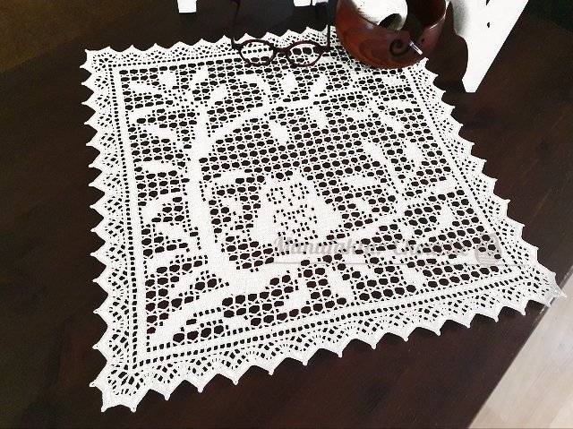 Deckchen mit Eule - Eulenkollektion - Bild 2