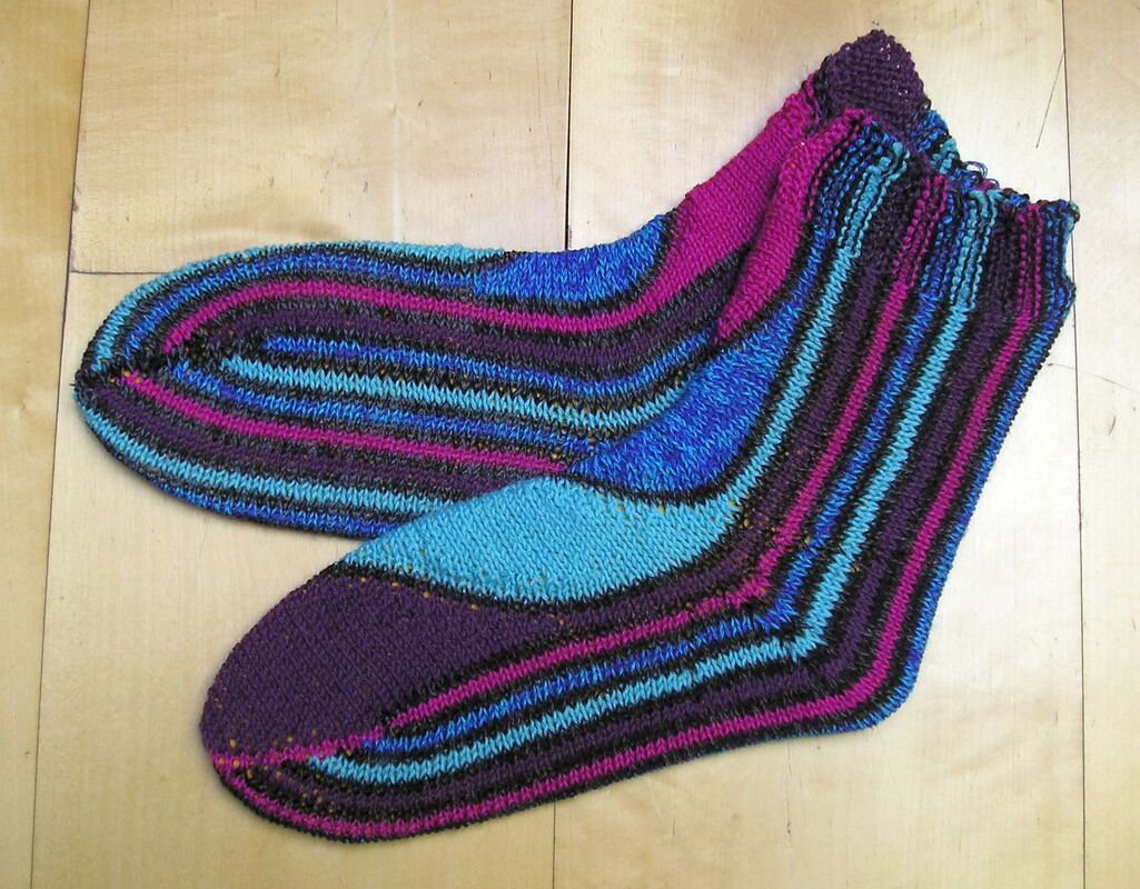 Strickanleitung Socken "Regentag" - Bild 2