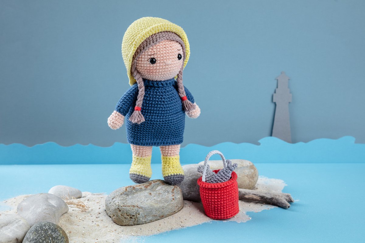 Häkelanleitung Fischerin Finja