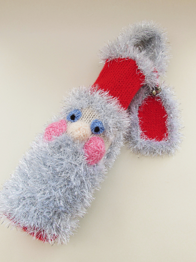 Christmas Wine Gift Bags Knitting Pattern