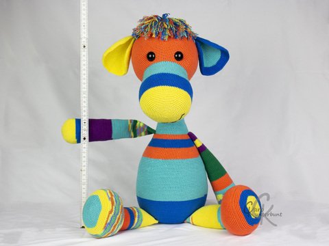 Fussel (groß) - Häkelanleitung von CaroKunterbunt