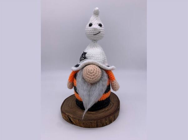 Pattern Halloween Gnome Ghost