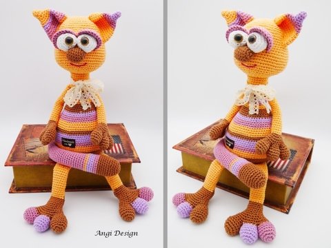 Häkelanleitung Fluxi der freche Kantenhocker