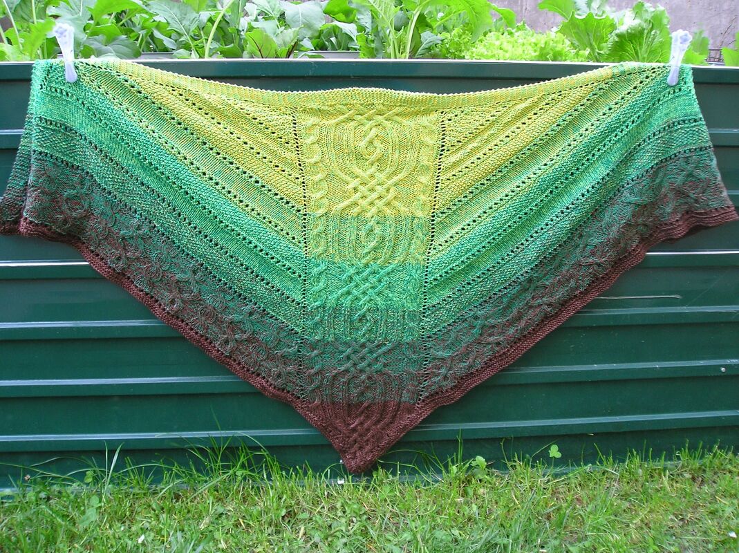 Strickanleitung Dreieckstuch "Irland"