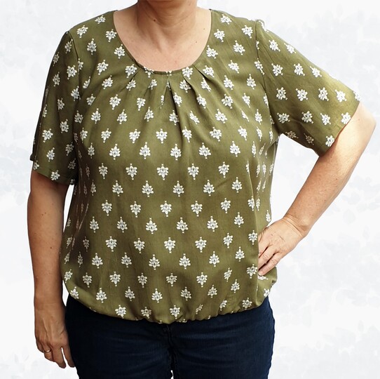 Betty Boho Blouse – Wide-Sleeve Top with Folds EU 34–50 / US 4–20