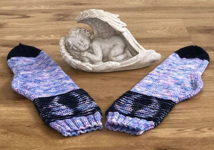 Socken "Wings" Illusionsstricken