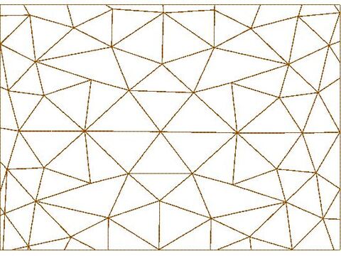 Design Dreieck voll flächige Stickdatei zum Stoff besticken