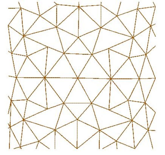 Design Dreieck voll flächige Stickdatei zum Stoff besticken