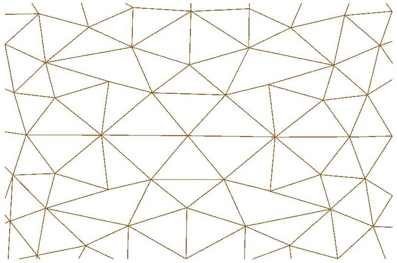 Design Dreieck voll flächige Stickdatei zum Stoff besticken