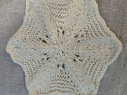 Strickanleitung Sechseck No.1 - Granny einmal gestrickt