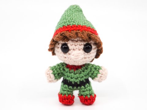 Amigurumi Mini Noso Weihnachtself häkeln