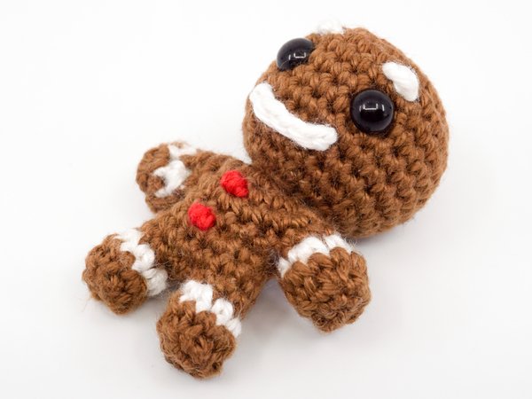 Amigurumi Mini Noso Gingerbread Man Crochet Pattern