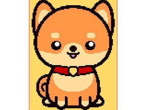 Häkelmuster * SHIBA INU * Grafik für Fm Decke