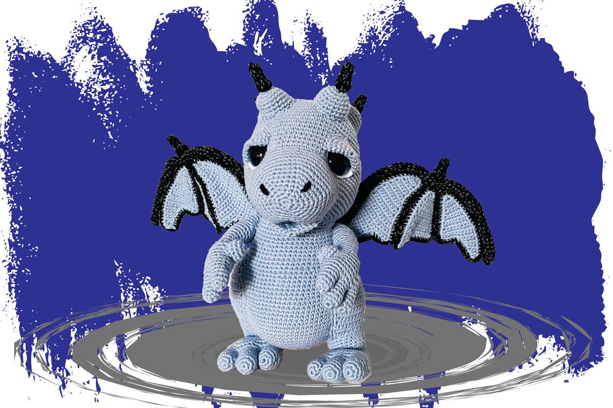 Leuchtender Drache Häkelanleitung Amigurumi - Bild 2
