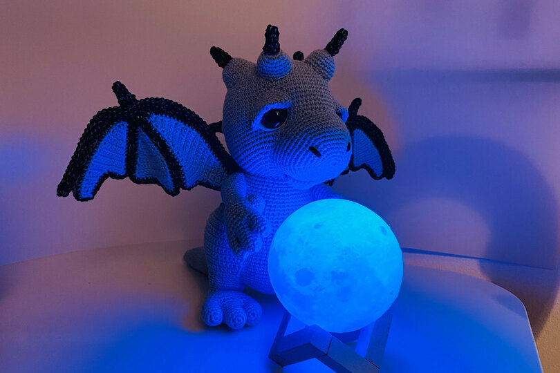 Leuchtender Drache Häkelanleitung Amigurumi