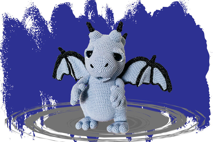 Leuchtender Drache Häkelanleitung Amigurumi