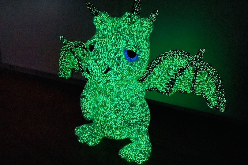 Leuchtender Drache Häkelanleitung Amigurumi