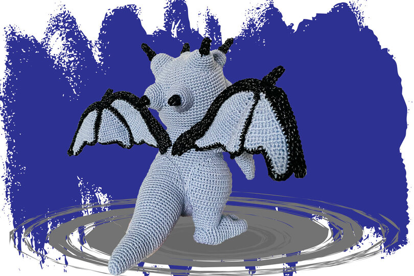 Leuchtender Drache Häkelanleitung Amigurumi