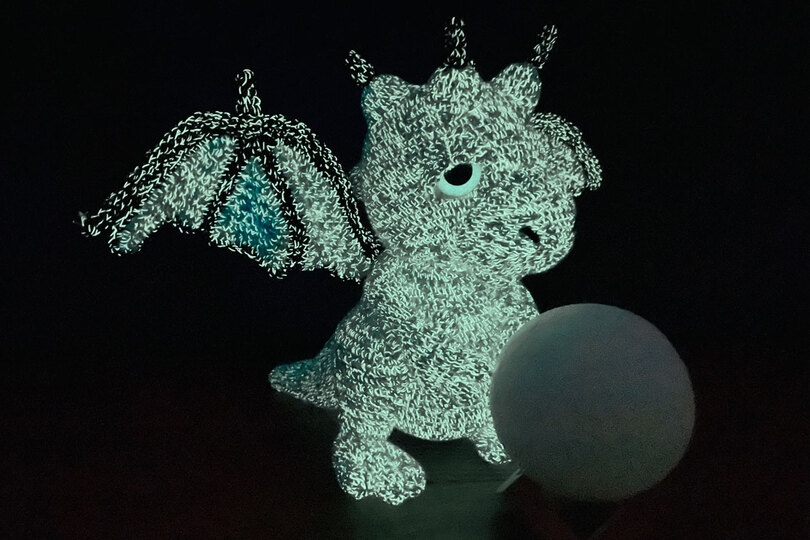Leuchtender Drache Häkelanleitung Amigurumi