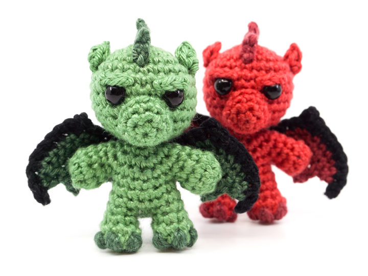 Amigurumi Mini Noso Drachen häkeln