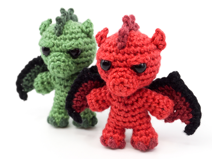 Amigurumi Mini Noso Drachen häkeln