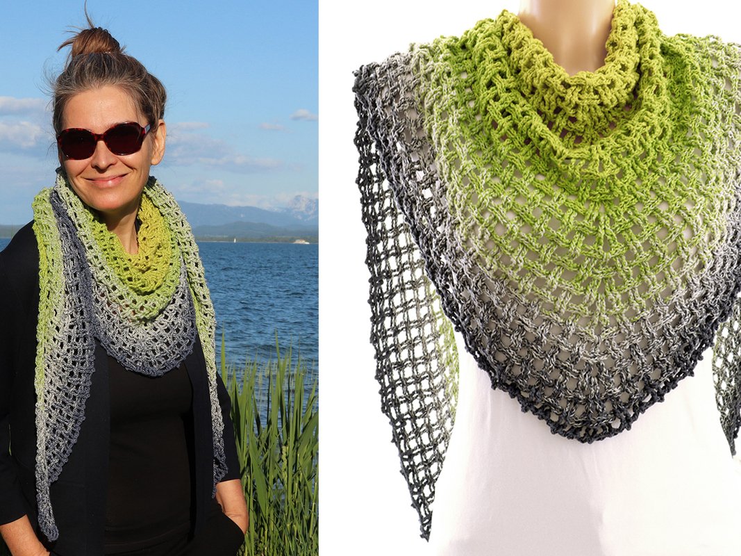 Dreieckstuch "Netzwerk 2.0" - Häkelanleitung