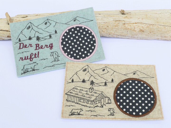Stickdatei Berge Alm Mugrug SET