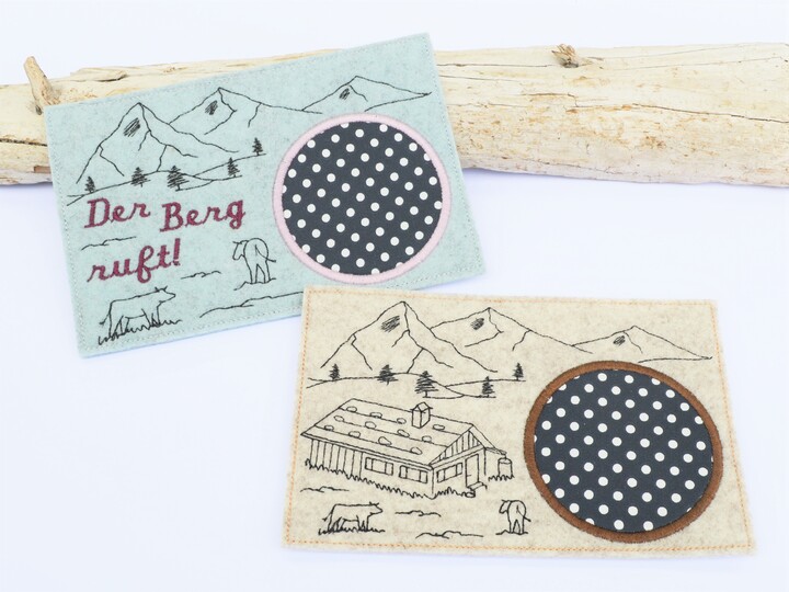 Stickdatei Berge Alm Mugrug SET