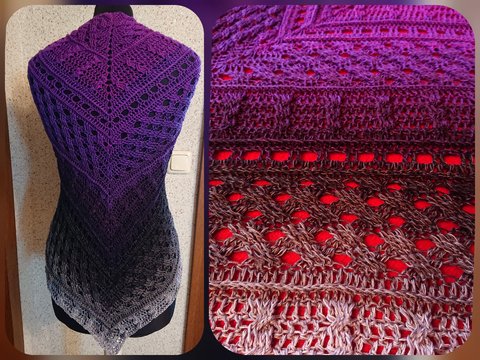 Tuch Johanna häkeln Dreieckstuch