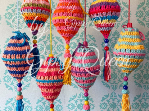 Häkelanleitung Lampion Lampe