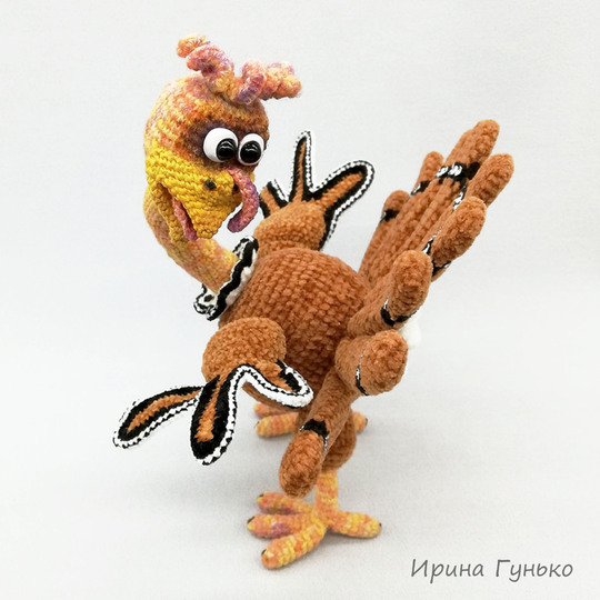 Amigurumi pattern for the crochet turkey