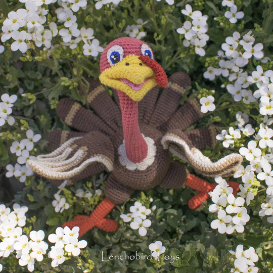 Amigurumi pattern for the crochet turkey