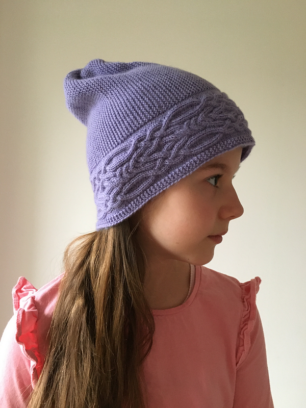 Ezekiel Hat cable pattern for girls and ladies adults knitting pattern