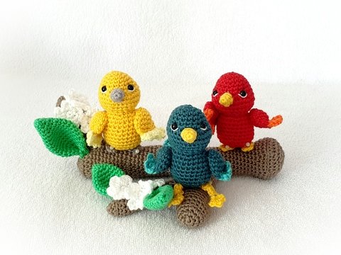 Die Birdies mit Drumherum/ kleine Vögel