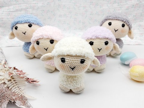 Schaf, Osterlamm - Häkelanleitung