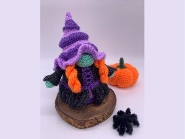 Pattern Halloween Gnome Witch