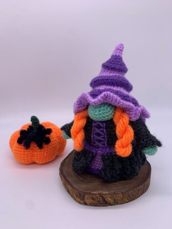 Pattern Halloween Gnome Witch