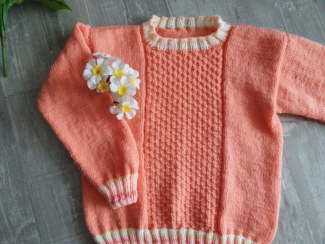 Strickanleitung Mädchenpulli Emmi Größe 122/128! - Bild 6