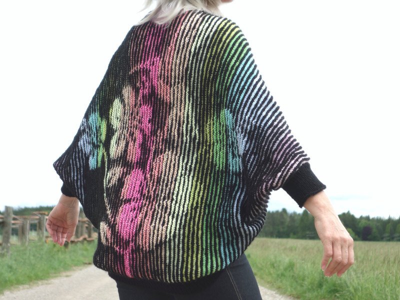 Seelenwärmer Hummingbird Illusionsstricken