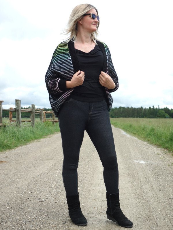 Seelenwärmer Hummingbird Illusionsstricken