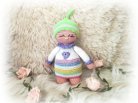 Häkelanleitung Schmusepuppe Prunzelchen