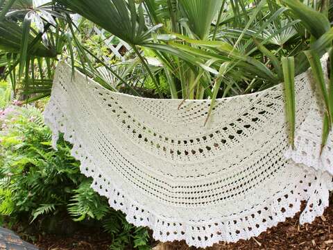 Anleitung wishes from friends - Halbmondtuch