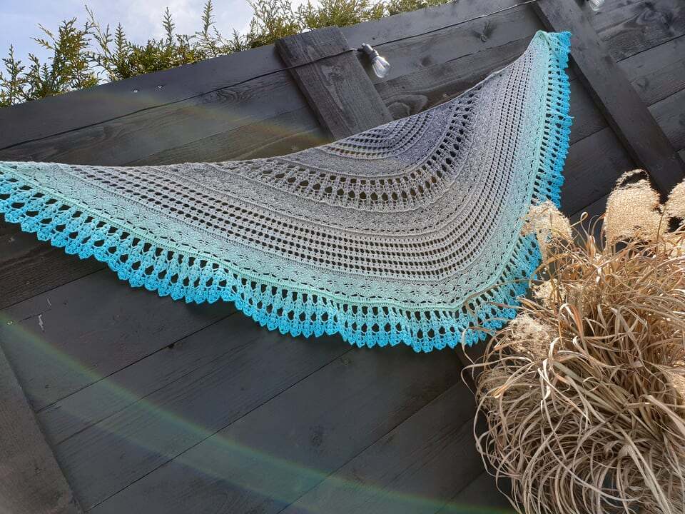 Anleitung wishes from friends - Halbmondtuch - Bild 5